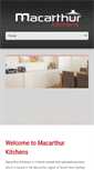 Mobile Screenshot of macarthurkitchens.com.au